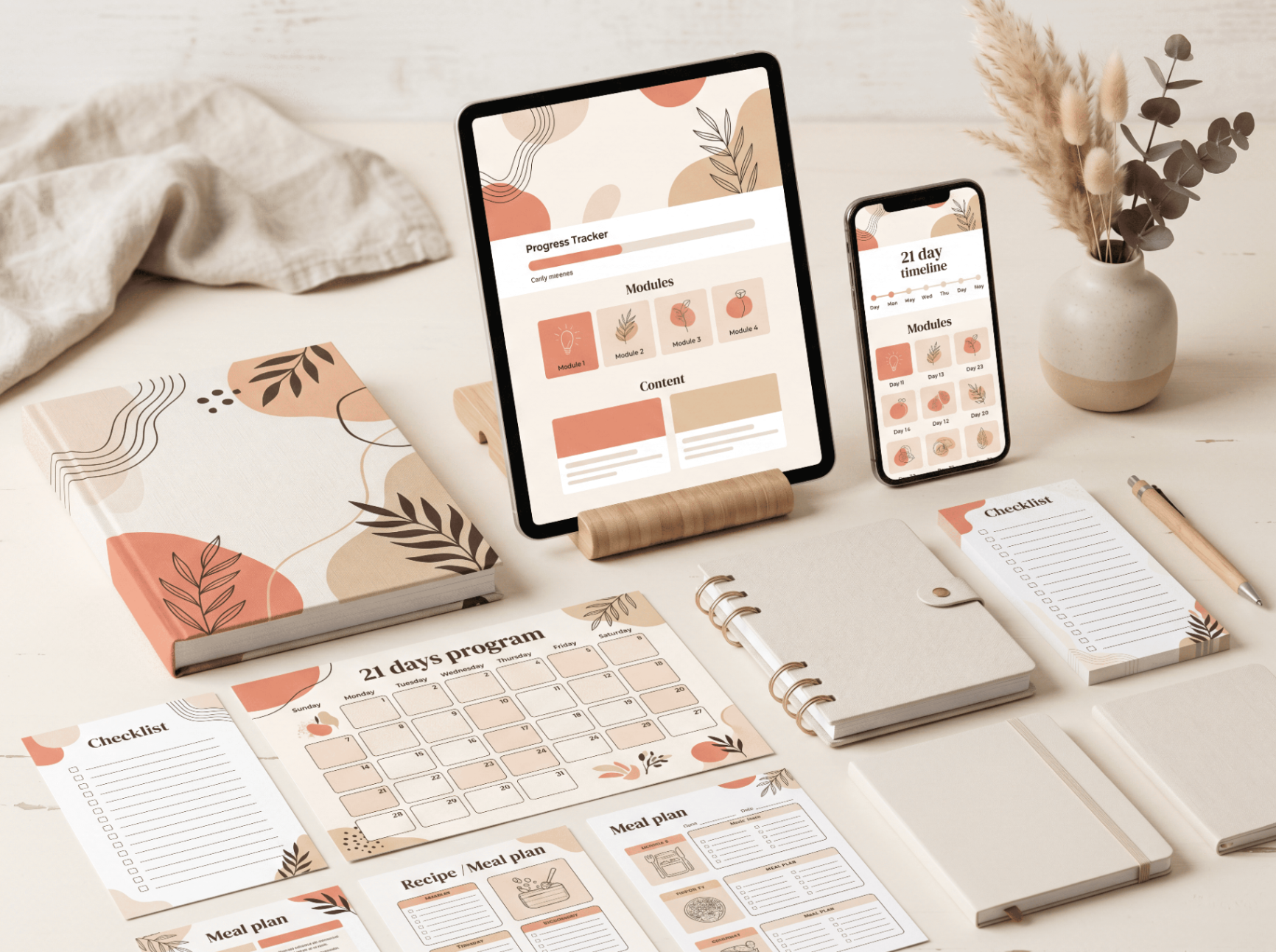 Materiais digitais do desafio: método, calendário e checklists.